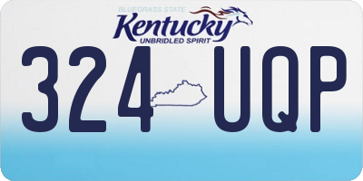 KY license plate 324UQP