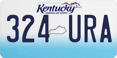 KY license plate 324URA