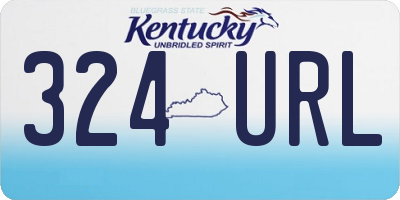 KY license plate 324URL