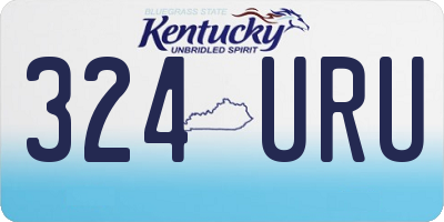 KY license plate 324URU