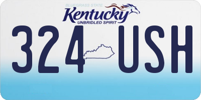 KY license plate 324USH