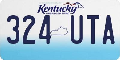 KY license plate 324UTA