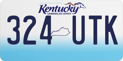 KY license plate 324UTK