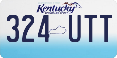 KY license plate 324UTT