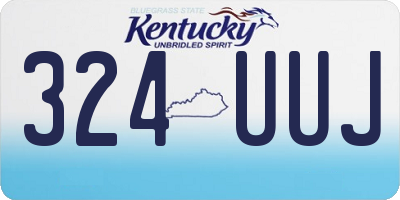 KY license plate 324UUJ