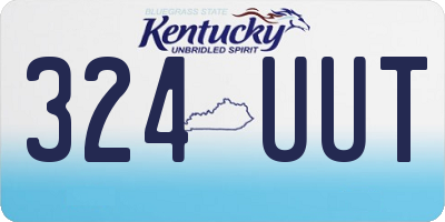 KY license plate 324UUT