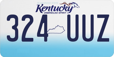 KY license plate 324UUZ