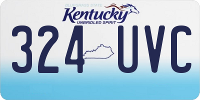 KY license plate 324UVC
