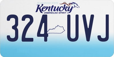 KY license plate 324UVJ