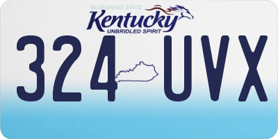 KY license plate 324UVX
