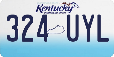 KY license plate 324UYL
