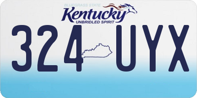 KY license plate 324UYX