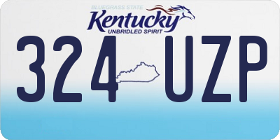 KY license plate 324UZP