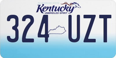 KY license plate 324UZT