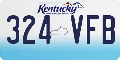 KY license plate 324VFB