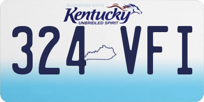 KY license plate 324VFI