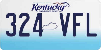 KY license plate 324VFL