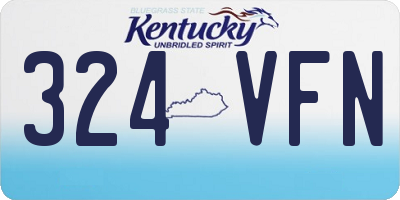 KY license plate 324VFN