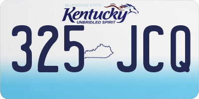 KY license plate 325JCQ
