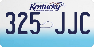 KY license plate 325JJC