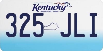 KY license plate 325JLI