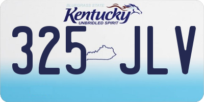 KY license plate 325JLV