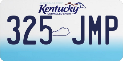 KY license plate 325JMP