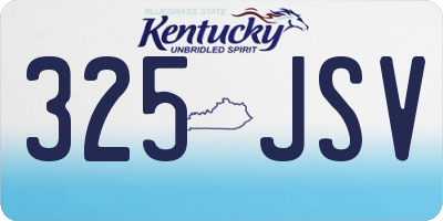 KY license plate 325JSV