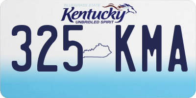 KY license plate 325KMA