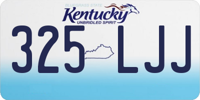 KY license plate 325LJJ