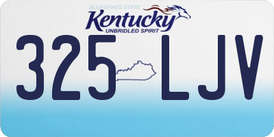 KY license plate 325LJV