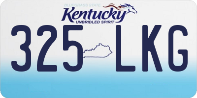 KY license plate 325LKG