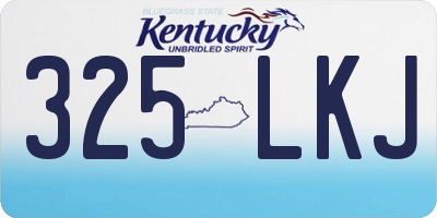 KY license plate 325LKJ