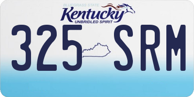 KY license plate 325SRM
