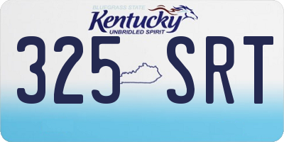 KY license plate 325SRT