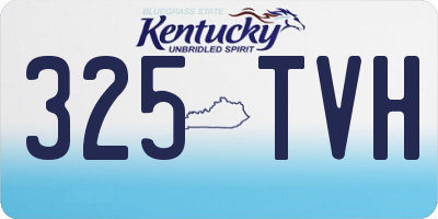 KY license plate 325TVH