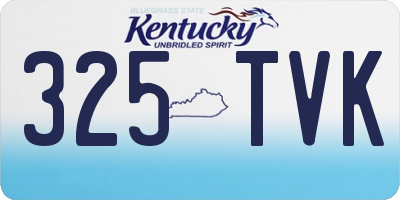 KY license plate 325TVK