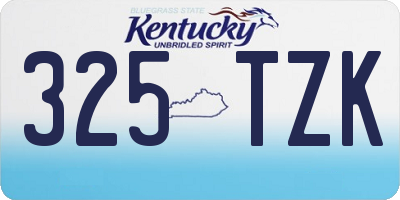 KY license plate 325TZK