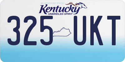 KY license plate 325UKT