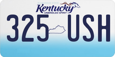 KY license plate 325USH