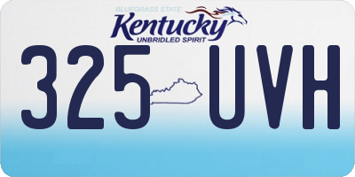 KY license plate 325UVH