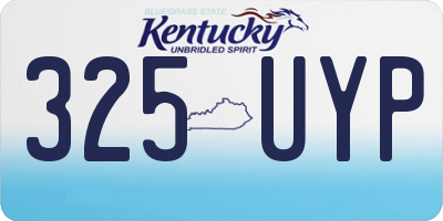 KY license plate 325UYP