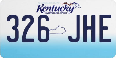 KY license plate 326JHE