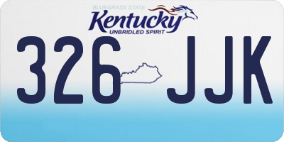 KY license plate 326JJK