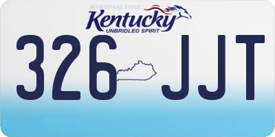 KY license plate 326JJT