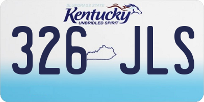 KY license plate 326JLS
