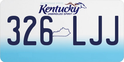 KY license plate 326LJJ