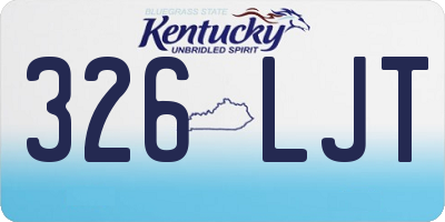 KY license plate 326LJT