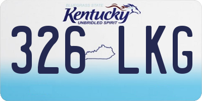 KY license plate 326LKG