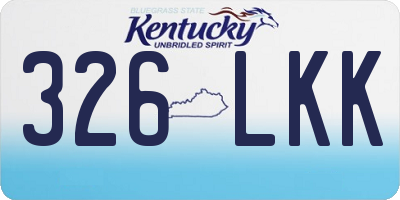 KY license plate 326LKK